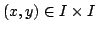 $ (x,y)\in I\times I$