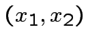 $ (x_{1},x_{2})$