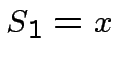 $ S_{1}=x$