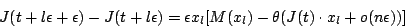 \begin{displaymath}
J(t+l\epsilon+\epsilon)-J(t+l\epsilon)=\epsilon
x_{l}[M(x_{l})-\theta(J(t)\cdot x_{l}+o(n\epsilon))]
\end{displaymath}