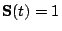 $\mathbf{S}(t)=1$