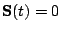 $\mathbf{S}(t)=0$